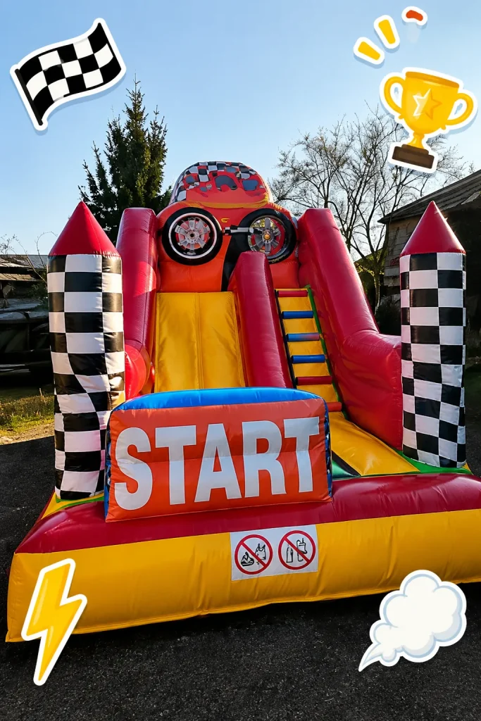 Dmuchana zjeżdżalnia Mini Formuła